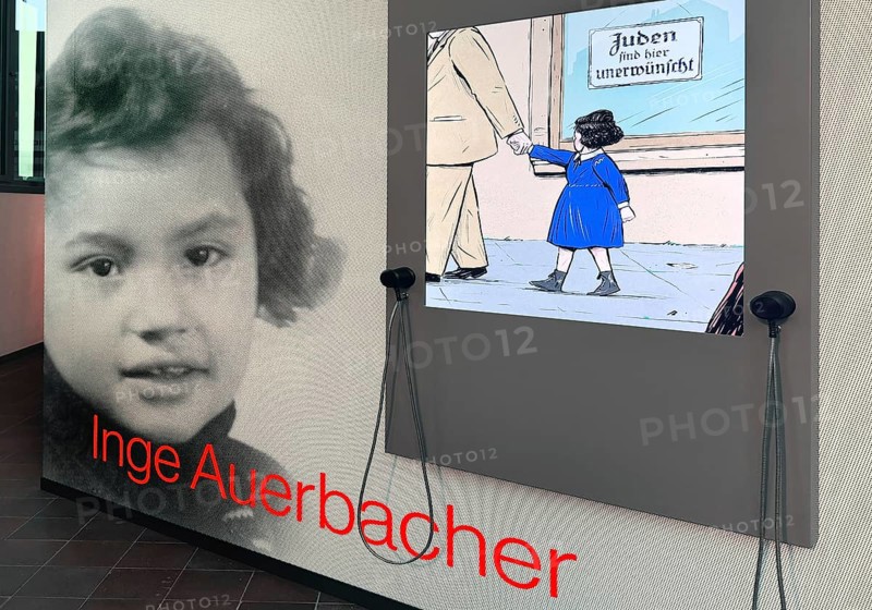 Hologram Theater Holo-Voices, accompanying exhibition, Inge Auerbacher, concentration camp survivors of the Holocaust, Zeche Zollverein, Essen, Germany