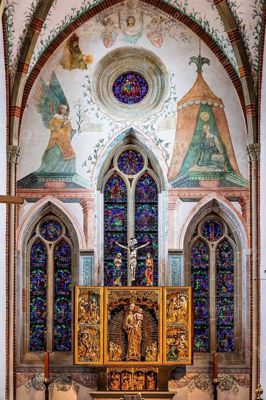 Main altar, Cistercian Abbey of Mogila, 13th century, Nova Huta, Krakow, Poland