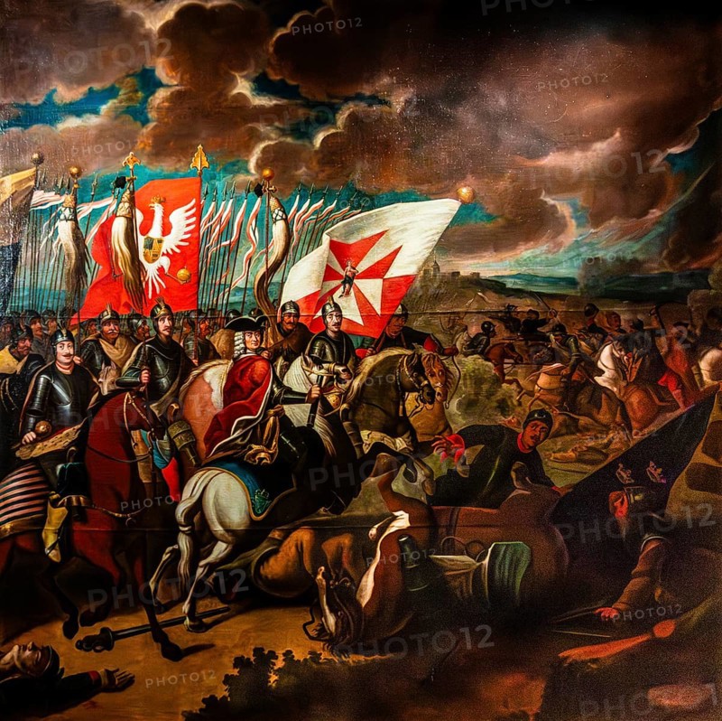 Battle of Kalisch 1706 during the Great Northern War under Stanislaus I. Leszczynski, 18th century, Czartoryski Museum, 1796, oldest museum in Poland, Krakow, Poland