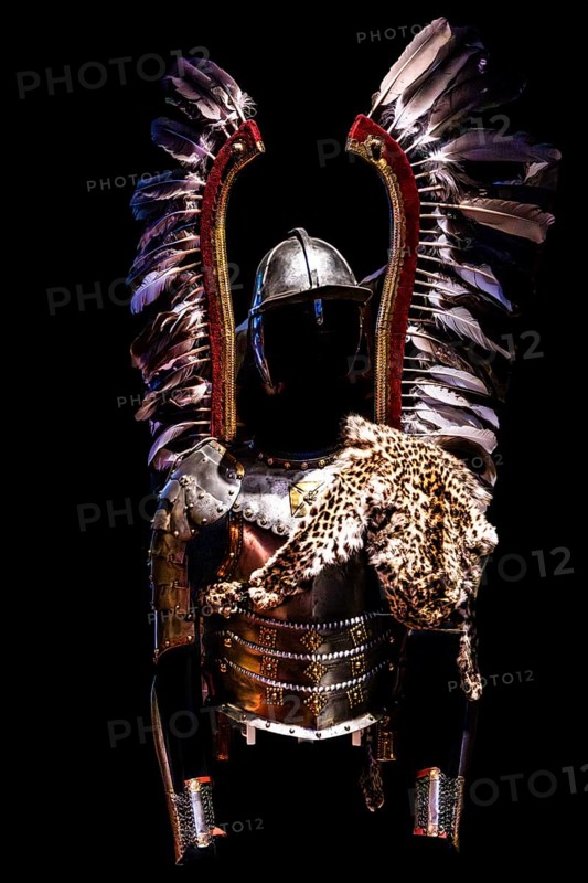 Polish winged hussar armor from the 17th century, were characteristic of the heavy Polish-Lithuanian cavalry, the Hussaria, Czartoryski Museum, 1796, Poland's oldest museum, Krakow, Poland