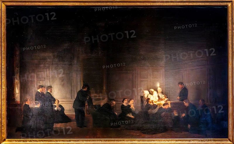 Death of Prince Adam Jerzy Czartoryski, Louis Francoise Prosper Roux, 1863, Czartoryski Museum, 1796, oldest museum in Poland, Krakow, Poland