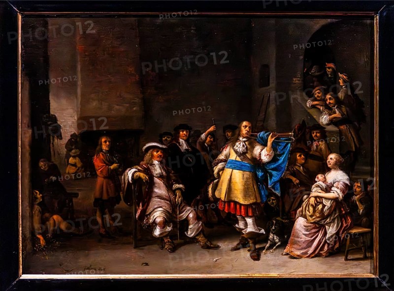 Trumpet concert, Anthonie Palamedesz, Amsterdam around 1665, Czartoryski Museum, 1796, oldest museum in Poland, Krakow, Poland