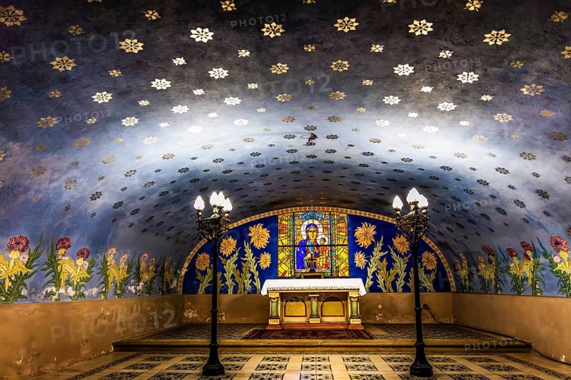 Crypt of the Merits of Poland on Skalka Hill, 1880, in the basement of the Pauliner Basilica, church on the rock, 14th century, Krakow, Poland