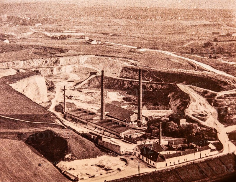 Liban lime kilns and quarries in Podgorze, labor camp during World War II and film set for Schindler's List, photo from 1925, Old Synagogue — Museum of Krakow's Jewish History, 15th century, Kazimierz Jewish Quarter, Krakow, Poland