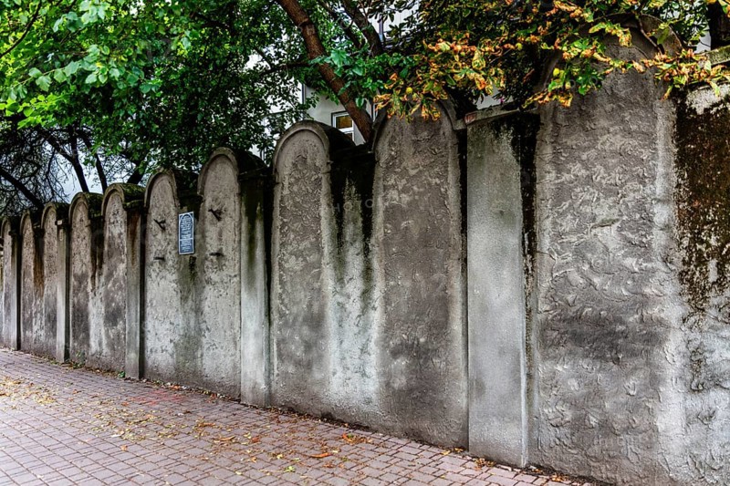 Rest of the ghetto wall, Podgorze district, Krakow, Poland