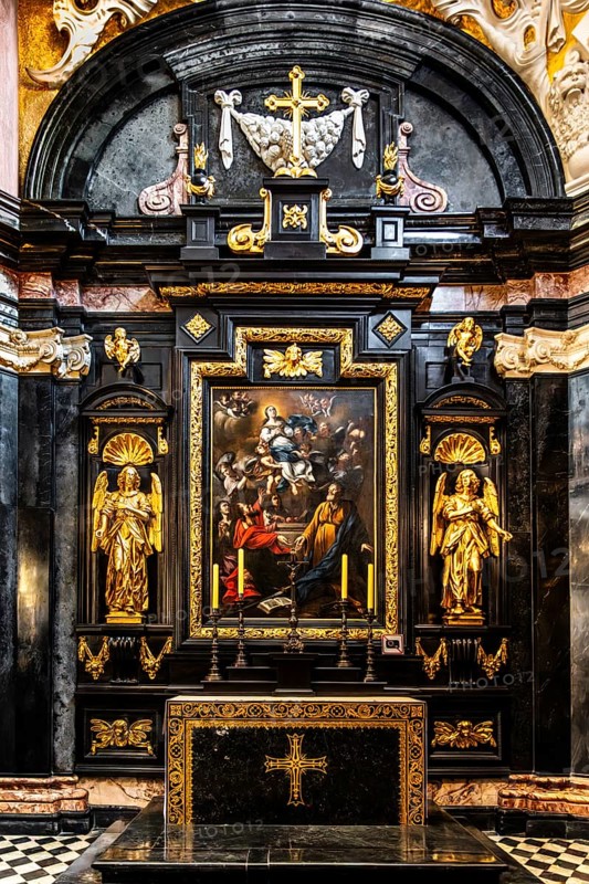 Altar in the Vasa Chapel, one of the 19 chapels, Wawel Cathedral, Coronation and Burial Church of the Kings of Poland, 11th century, Krakow, Poland