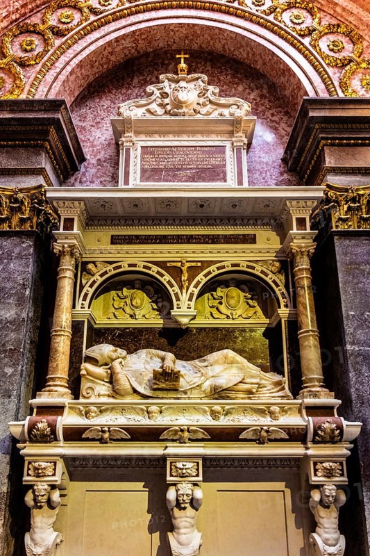 Tomb of Filip Padniewski in the Potocki Chapel, by Jan Michalowicz in High Renaissance style, 1575, Wawel Cathedral, Coronation and Burial Church of the Kings of Poland, 11th century, Krakow, Poland