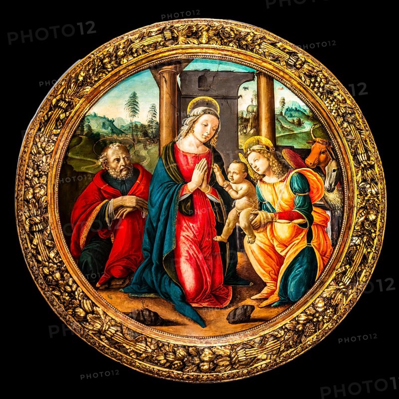 Adoration of the Christ Child, Pseudo-Granacci, Italy, 15th century, Wawel Royal Castle, former residence and seat of government of the kings of Poland, founded around 1000, Krakow, Poland