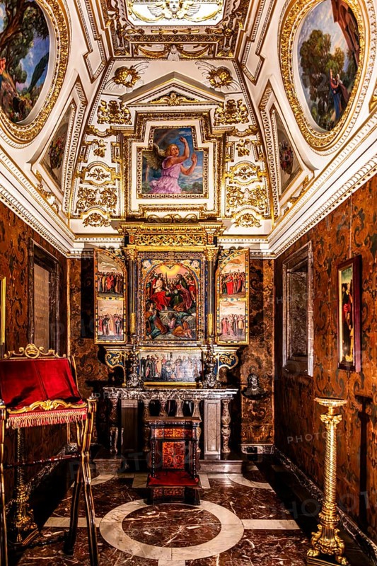 Castle Chapel, Wawel Royal Castle, former residence and seat of government of the kings of Poland, founded around 1000, Krakow, Poland