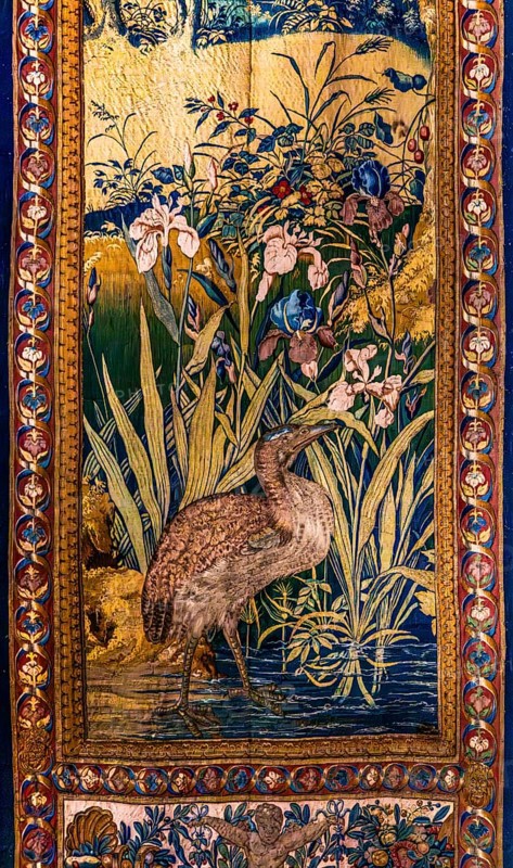Tapestry, Wawel Royal Castle, former residence and seat of government of the kings of Poland, founded around 1000, Krakow, Poland