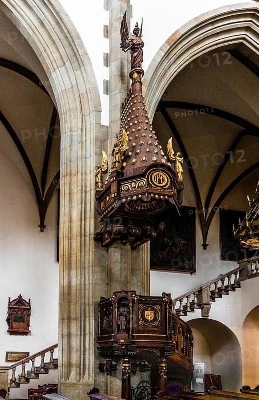Pulpit, Dominican Basilica, 1222, Krakow, Poland