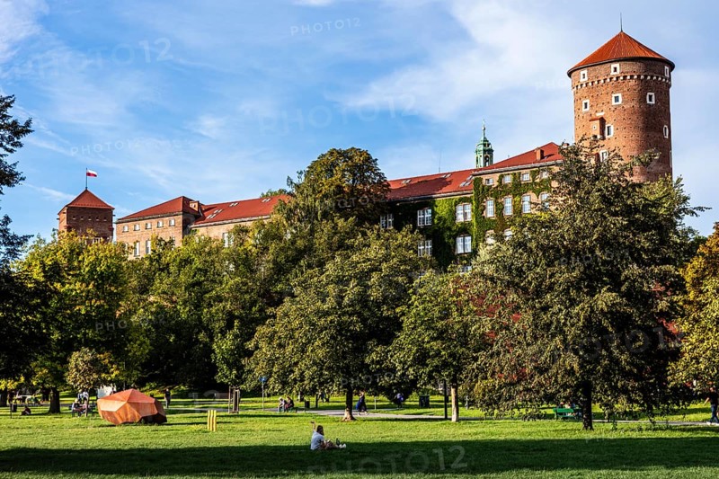 Sandomierz Tower, Wawel Castle, Wawel Castle, former center of Polish monarchy, founded around 1000, UNESCO World Heritage Site, Krakow, Poland