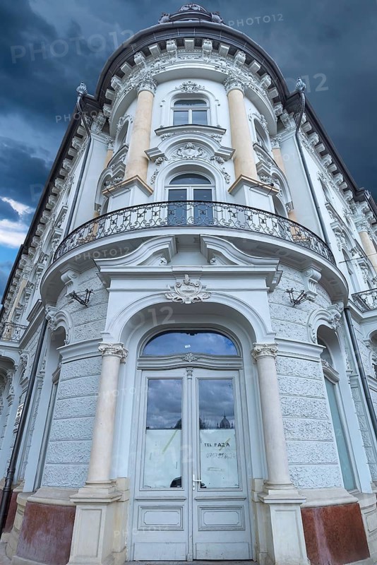 Historic 19th century corner house, Cluj-Napoca, Transylvania, Romania