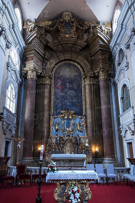 Altar of the Piarist Church, early Baroque 1724, Cluj-Napoca, Transylvania, Romania