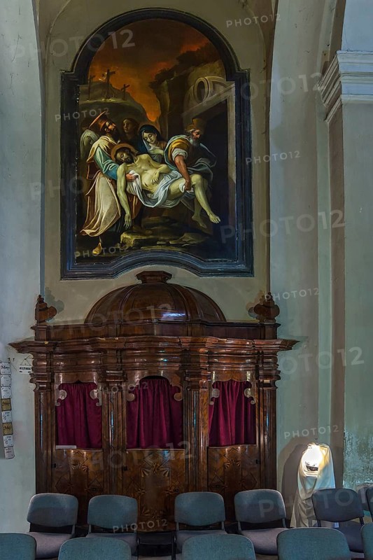 Confessional in the Piarist Church, early Baroque 1724, Cluj-Napoca, Transylvania, Romania