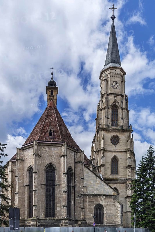 St. Michael's Church, Gothic hall church, 14th century, Cluj-Napoca, Transylvania, Romania