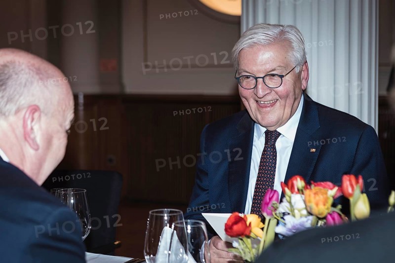 Kai Wegner and Frank-Walter Steinmeier at a dinner in honor of the Honorary Citizen of Berlin, Federal President Frank-Walter Steinmeier, hosted by Kai Wegner, Governing Mayor of Berlin, at Berlin's Red Town Hall on 28.01.2026