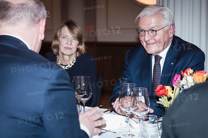 Kai Wegner, Elke Büdenbender and Frank-Walter Steinmeier at a dinner in honor of the Honorary Citizen of Berlin, Federal President Frank-Walter Steinmeier, hosted by Kai Wegner, Governing Mayor of Berlin, at Berlin's Red Town Hall on 28.01.2026