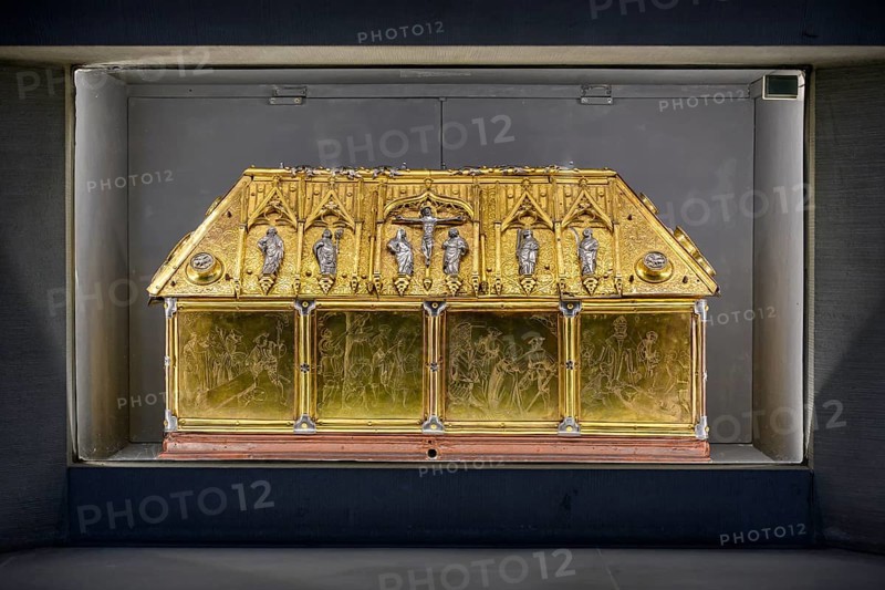 The landlord's shrine is located in the Cathedral of Our Lady in Radolfzell on Lake Constance, where it houses the relics of the city patrons Theopont, Senesius and Zeno. The shrine is part of the valuable cathedral treasure and can be visited inside the church, Radolfzell am Lake Constance, district of Konstanz, Baden-Württemberg, Germany