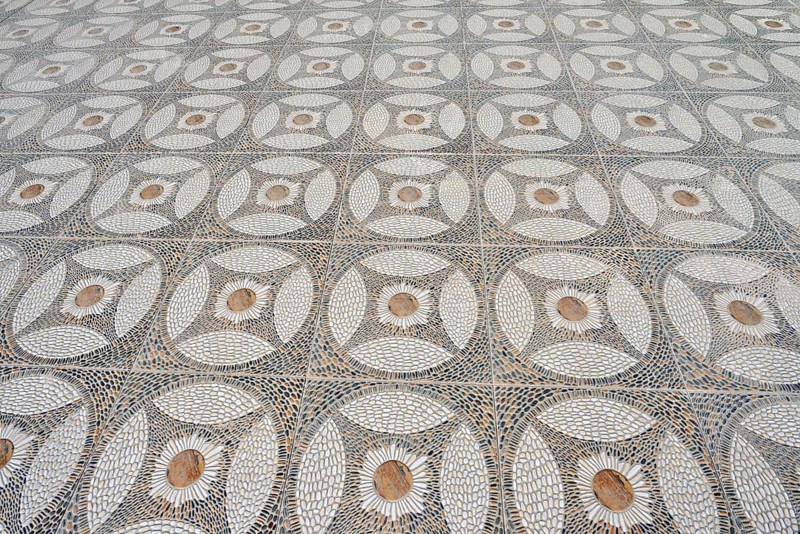 Paving stones on a square, Hurghada, Red Sea Governorates, Egypt