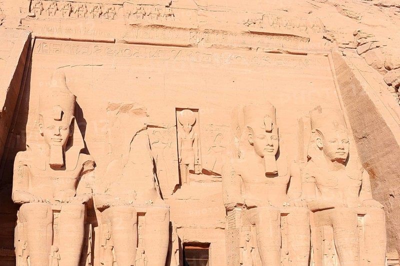 Colossal Statues of Ramesses II, Ramesses II Grand Temple, Abu Simbel Temple, UNESCO World Heritage Site, Nubia, Egypt