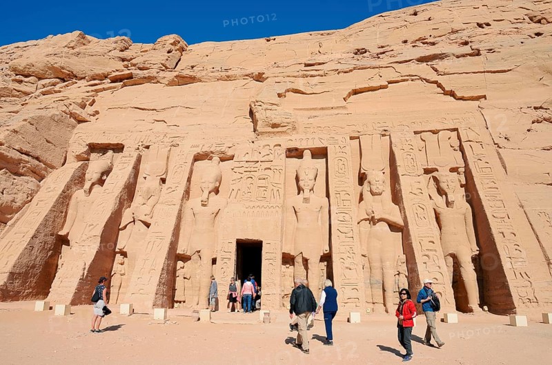 Hathor Temple or Temple of Nefertari, Abu Simbel Temple, UNESCO World Heritage Site, Nubia, Egypt
