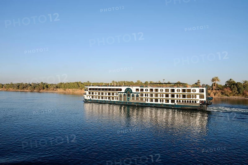 Nile cruise ship Royal Beau on the Nile, Egypt