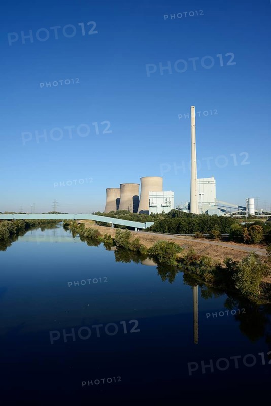 Power plant 'Gersteinwerk' an der Lippe, Werne-Stockum, North Rhine-Westphalia, Germany