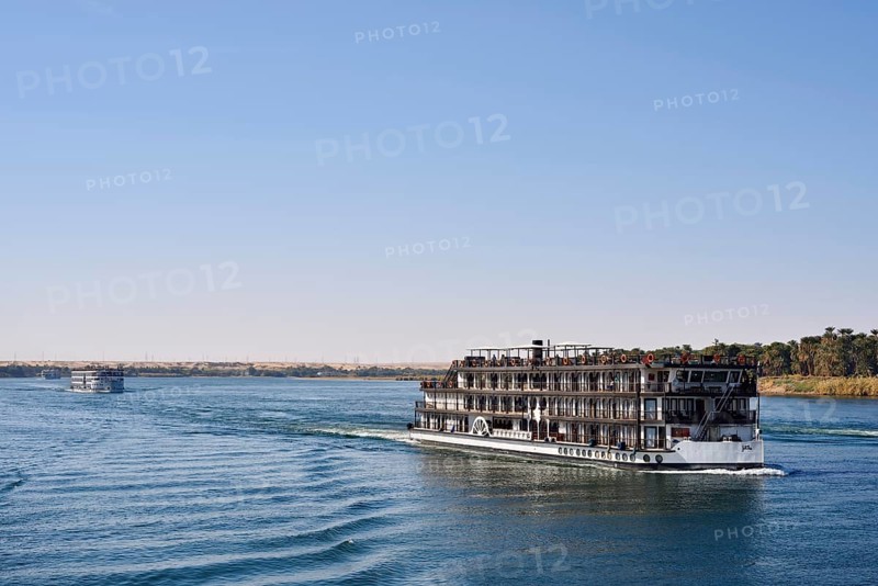 Nile cruise ship, Nile steamer SS Misr on the Nile, Egypt