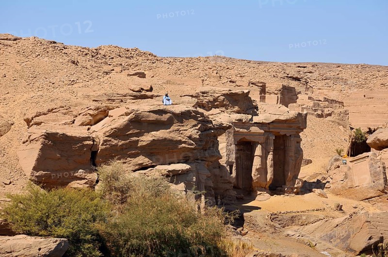 Ancient temple complex on the banks of the Nile, Egypt