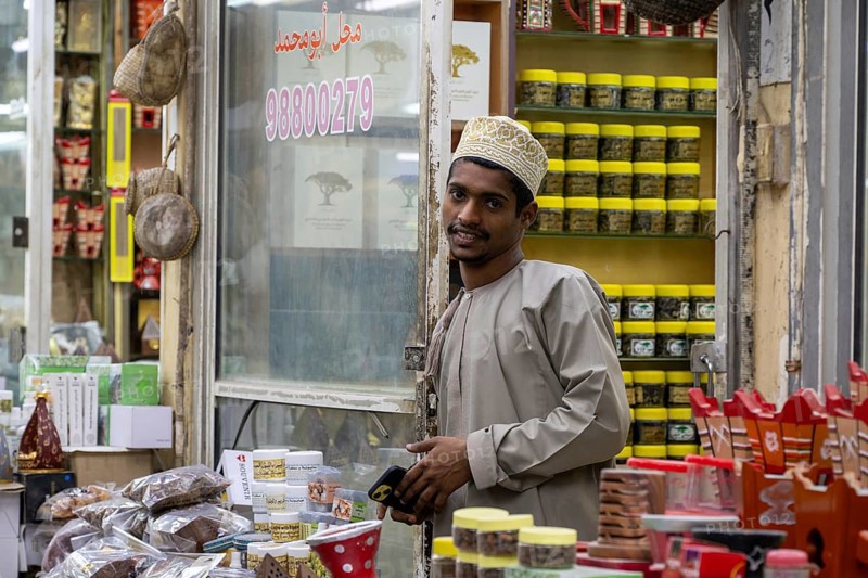 Frankincense seller, Salalah, Oman