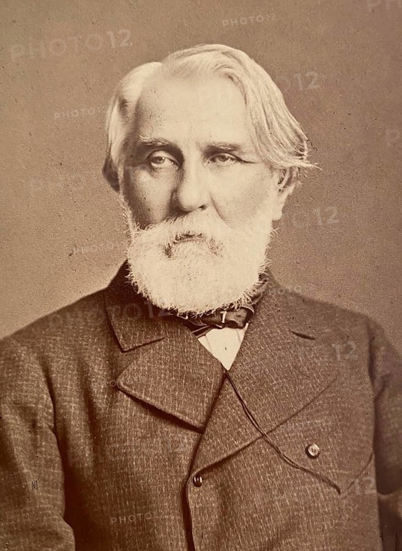 Ivan Sergeyevich Turgenev (1818 - 1883), Russian writer, portrait by Martin Deer, 1875, historical, Russia. One of the most important Russian writers. He was the first in Russian literature to address the everyday hardships of Russian society