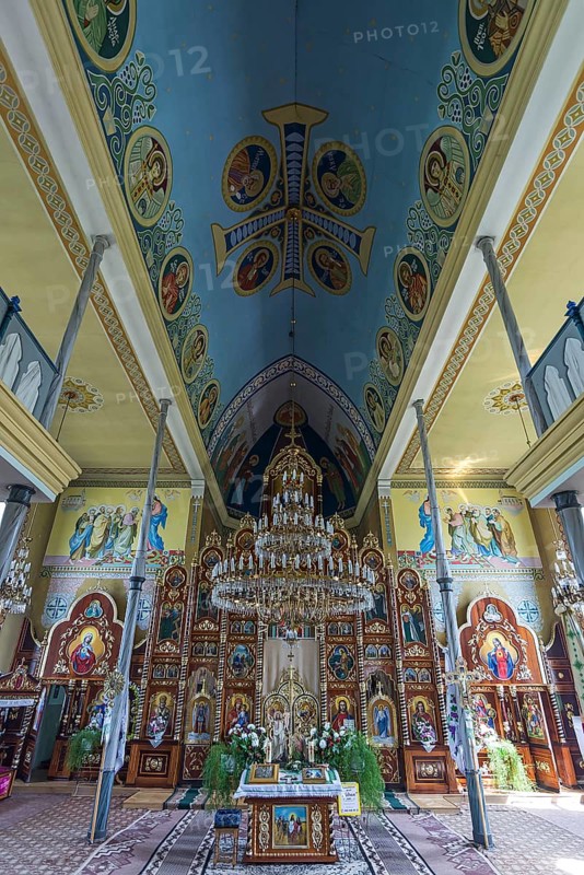 Vault and chancel of the former German Protestant Church today Greek Catholic, Lanivka, Ukraine