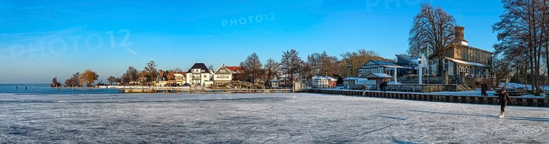 Steinhuder Meer Promenade Winter Panorama Steinhude Germany