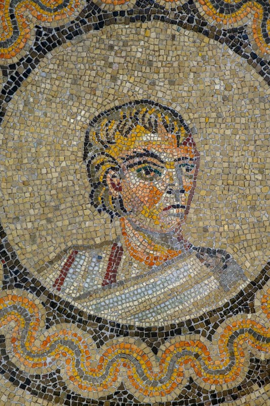 Floor mosaic, Basilica of Santa Maria Assunta of Aquileia, St. Hermagor, Aquileia near Grado, Julian Friuli, Adriatic Sea, Italy
