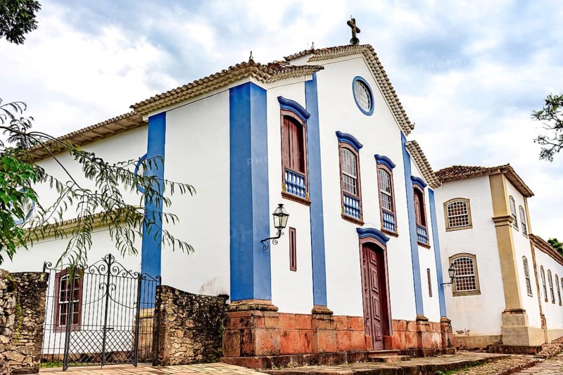Old Catholic church in the city of Tiradentes in Minas Gerais, Tiradentes, Minas Gerais, Brasil