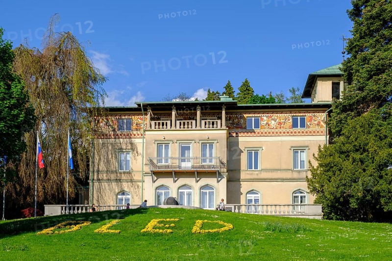 Villa, waterfront, Bled, Lake Bled, Slovenia