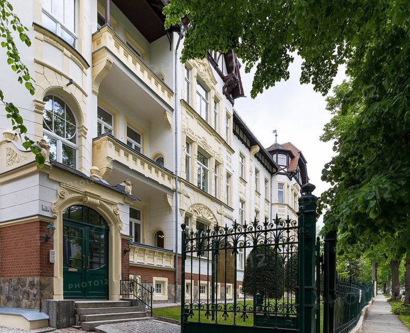 Villa on Kaßbergstraße 26, Art Nouveau villas and Wilhelminian era buildings on Kaßberg, Chemnitz, Saxony, Germany