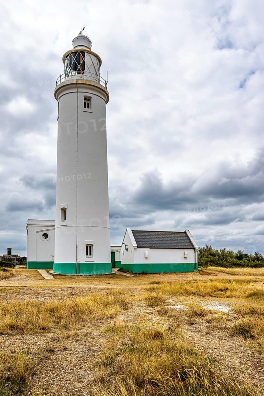 Hurst Point Lighthouse and Hurst Castle, Hurst Spit, Milford on Sea, Lymington, Hampshire, UK