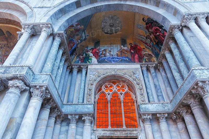 West portal of the Basilica di San Marco, San Marco, Venice, Indonesia