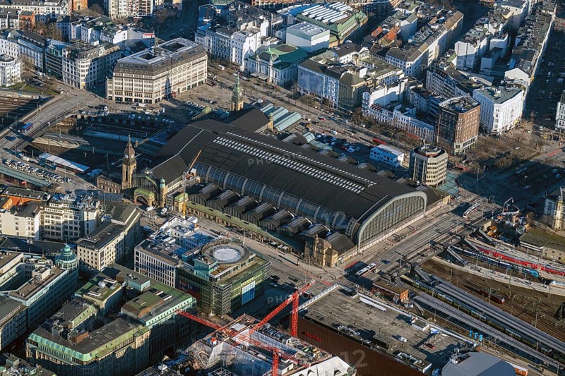 Central Station, Hamburg, Deutsche Bahn, DB, rail, traffic, Germany