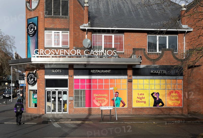 Grosvenor Casinos casino building, Queens Road, town centre of Reading, Berkshire, England, UK owned by the Rank Group