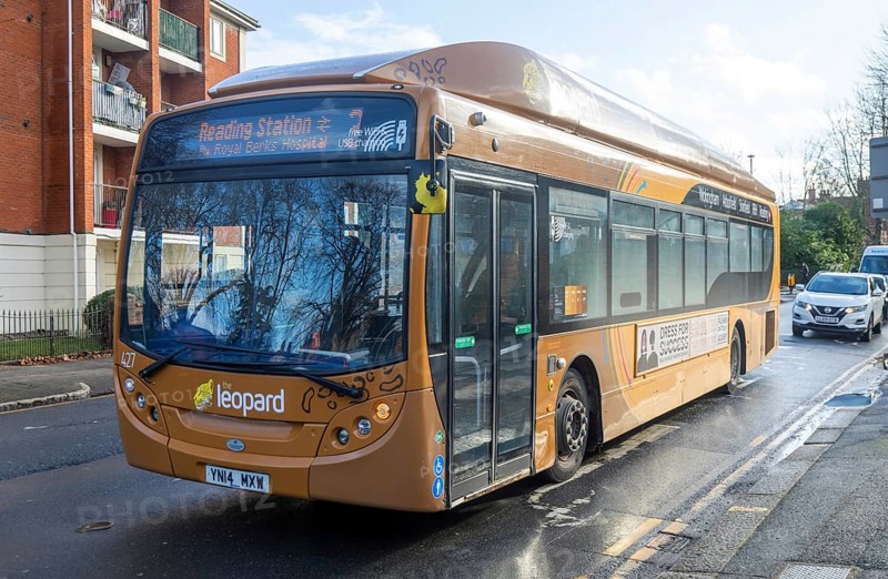 Single-decker Scania K270UB ADL Enviro300SG, Leopard bus service 3 Reading Station, Reading, Berkshire, England, UK