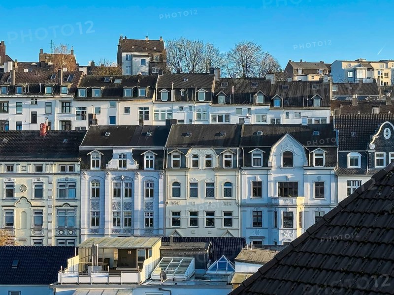 Residential district with residential buildings from the Gründerzeit period in Wuppertal, Germany