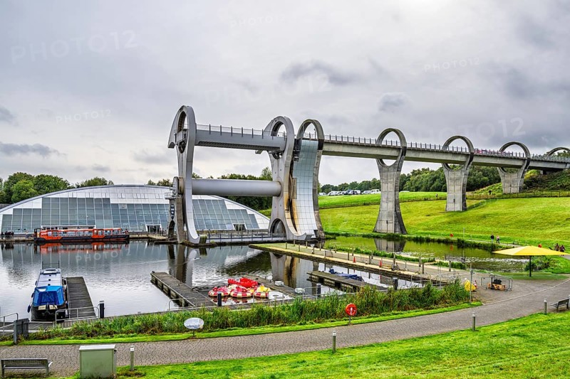 Falkirk Wheel, Forth and Clyde Canal, Falkirk, Scotland, UK
