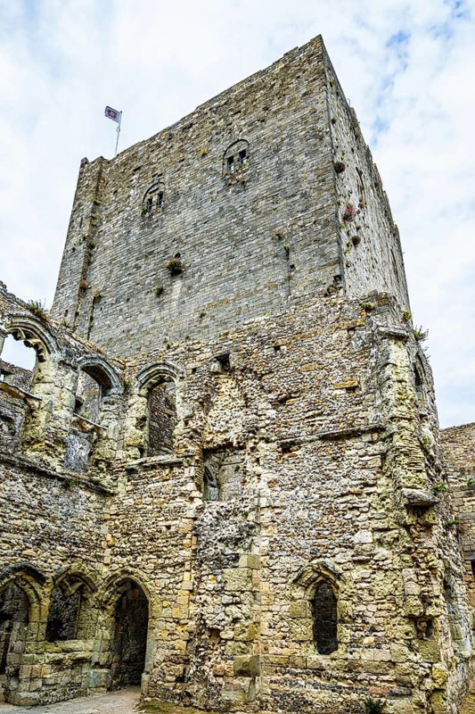 Ruins of Portchester Castle, Portchester, Fareham, Hampshire, UK