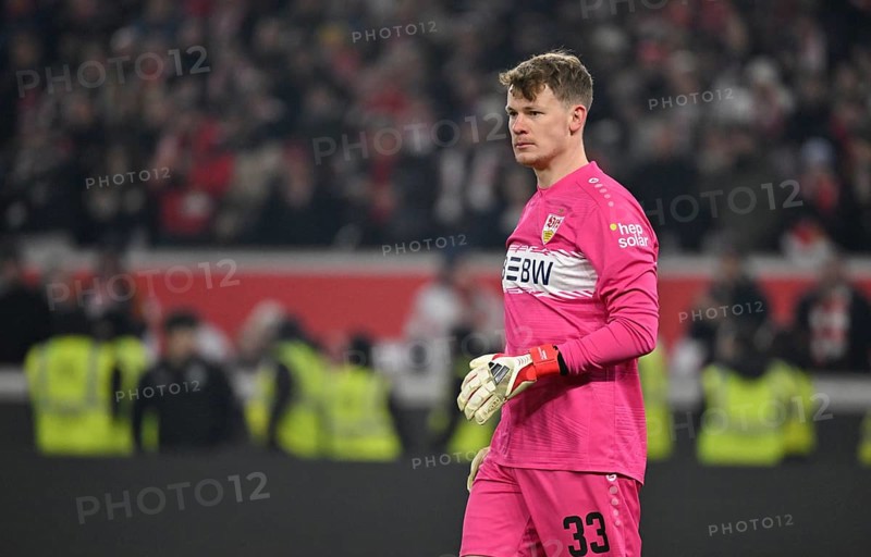 Goalkeeper Alexander Nübel VfB Stuttgart (33) MHPArena, MHP Arena Stuttgart, Baden-Württemberg, Germany