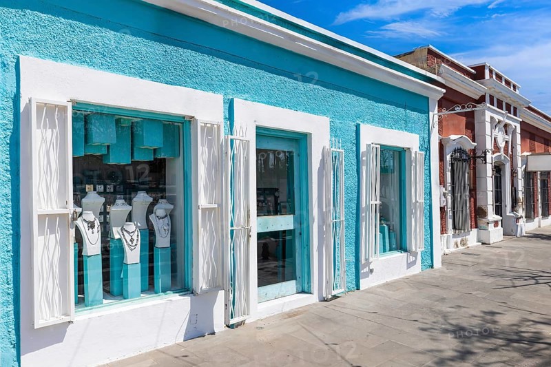 Scenic colonial streets and architecture of San Jose del Cabo in historic city center, hub for culture and numerous art galleries