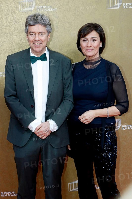 Andres Veiel and Sandra Maischberger arriving at the European Film Awards at the House of World Cultures in Berlin on 17.01.2026