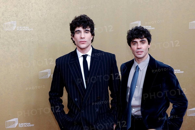 Javier Calvo and Javier Ambrossi arriving at the European Film Awards at the House of World Cultures in Berlin on 17.01.2026